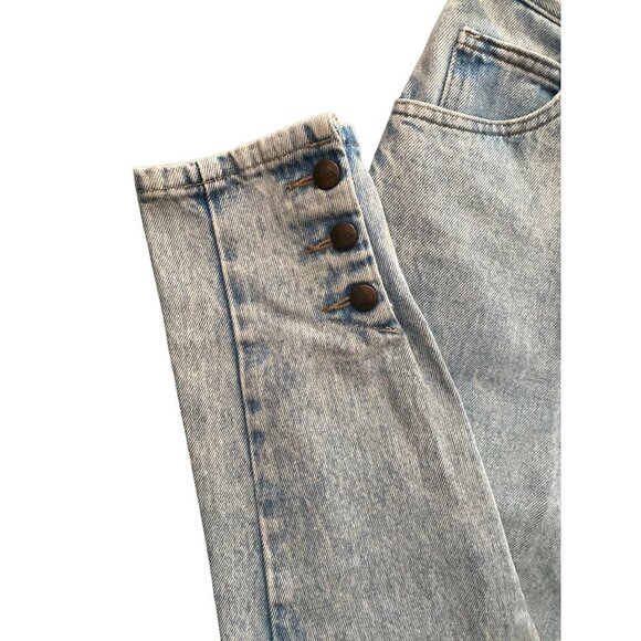Vintage BONGO mom style high rise light wash denim tapered leg size 26 - Picture 3 of 8